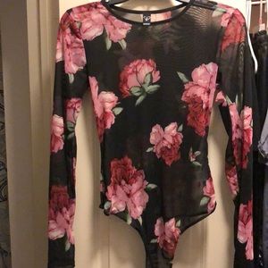 Sheer, see-thru, long sleeves